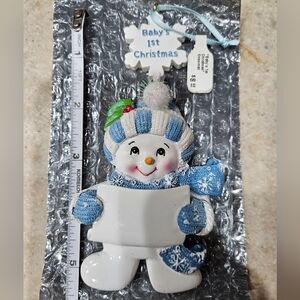 Baby's 1st Christmas Snowman Ornaments - Lot of 9